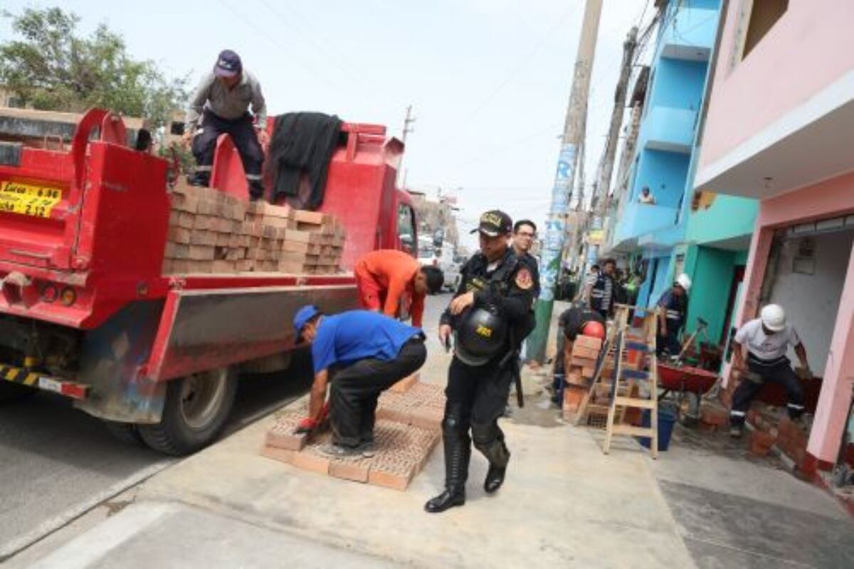 Se iniciaron trabajos de tapiado en viviendas ubicadas en el AA. HH. Haya de la Torre. (Foto: Difusión)