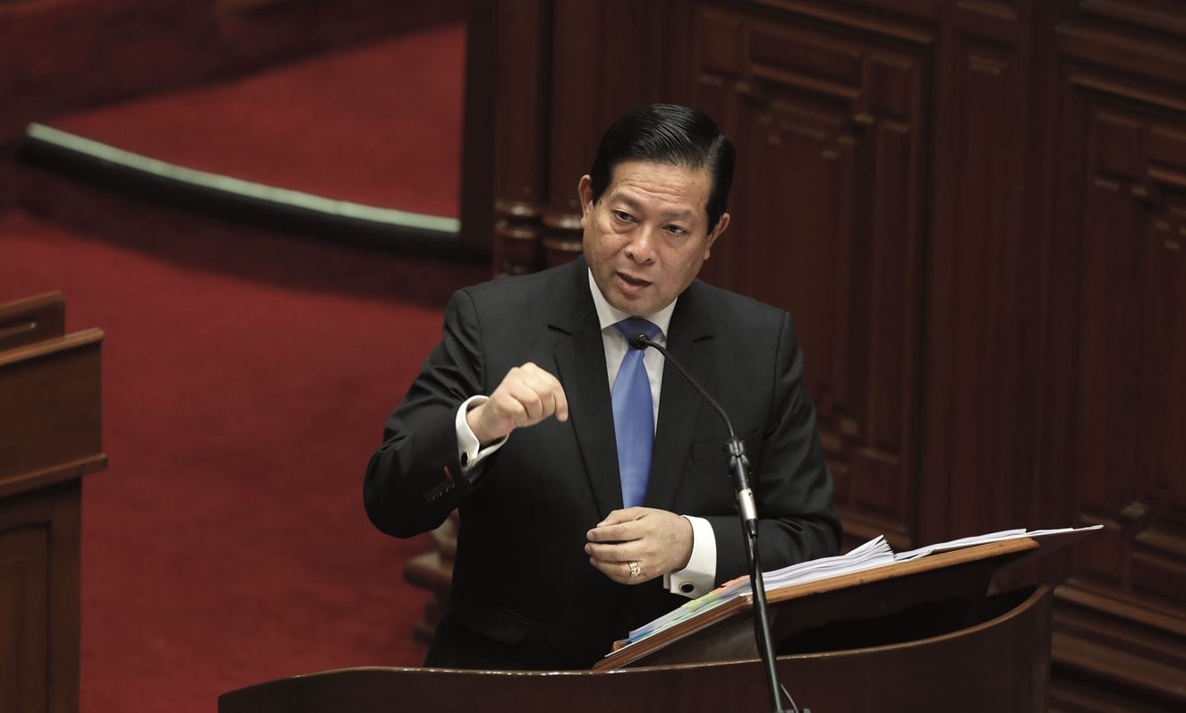 En diciembre del 2024, el ministro de Justicia y Derechos Humanos, Eduardo Arana, fue interpelado por la situación de los penales. (Foto: Britanie Arroyo)