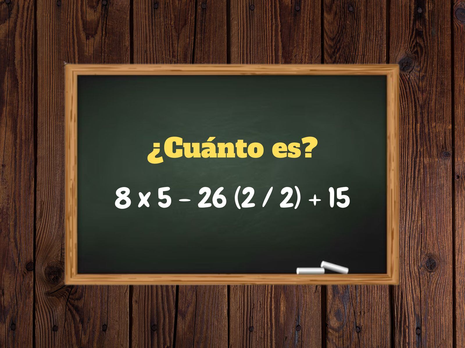 Reto matemático: Analiza con detenimiento y resuelve rápidamente este problema. (Creación: Mag)