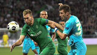 Saint-Étienne, con Miguel Trauco en el banco, empató 1-1 con Wolfsburgo por la Europa League