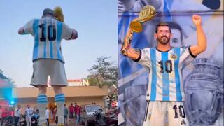 La estatua de Lionel Messi en la India que provocó las reacciones más insólitas