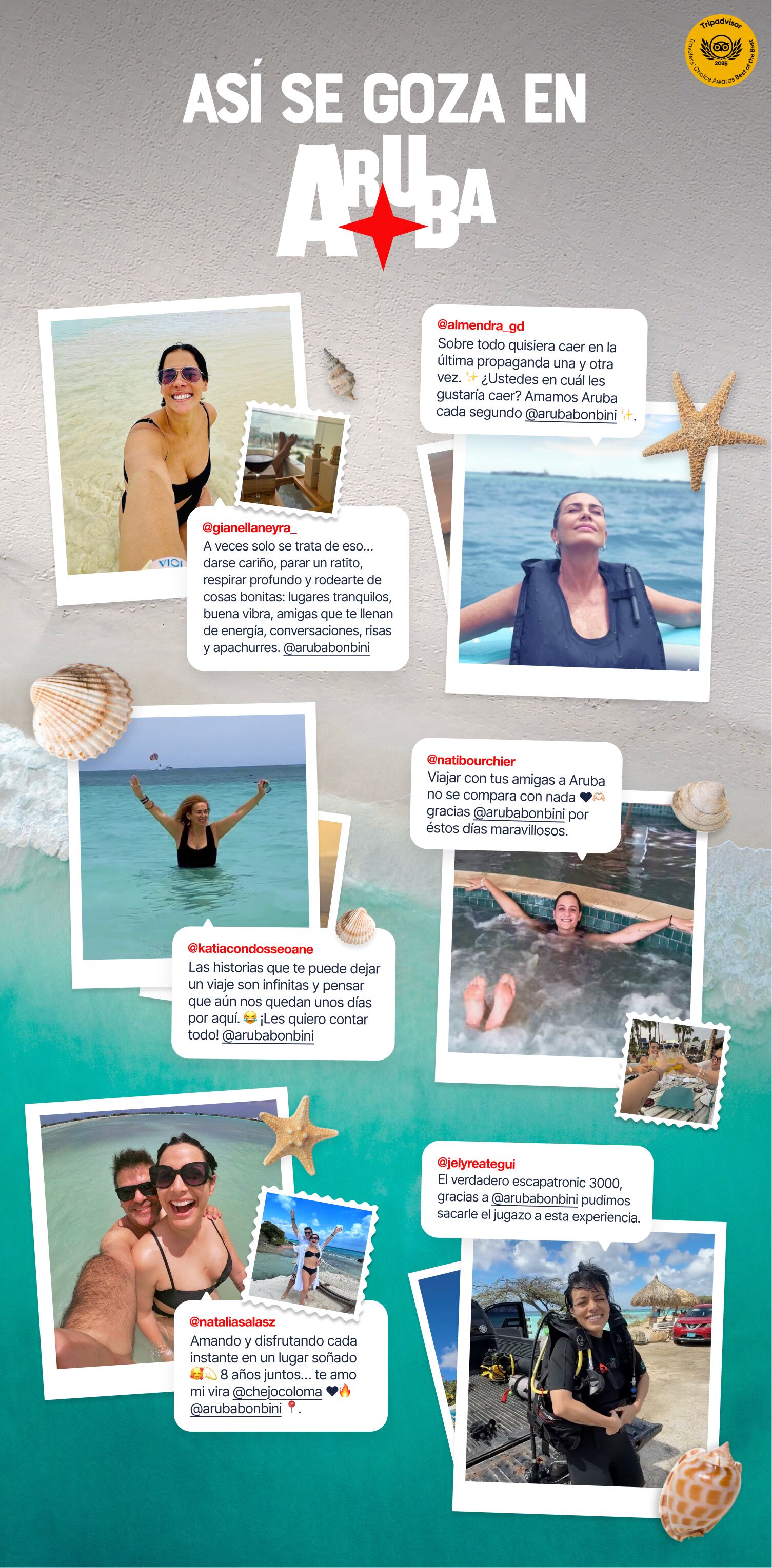 Las celebridades peruanas que ya conocen el efecto Aruba.