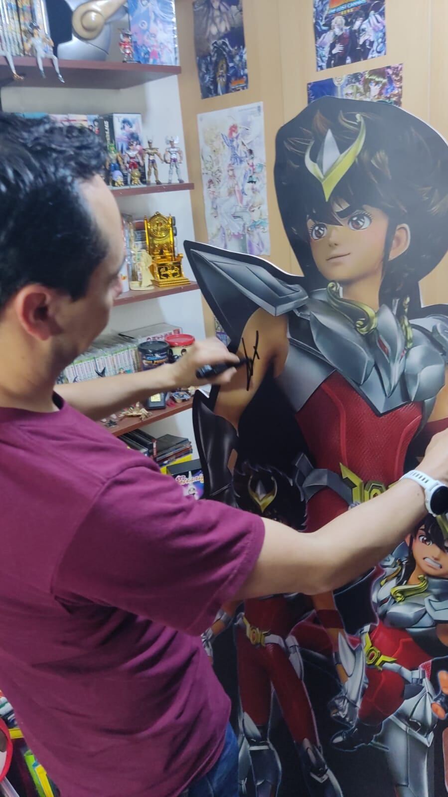 Carlo Vázquez en casa de Jorge de Pegaso.