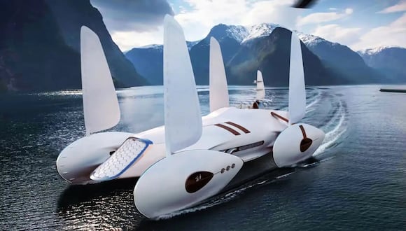 El diseño de esta embarcación muestra cómo serán los yates en el futuro. (Foto: elespanol.com)