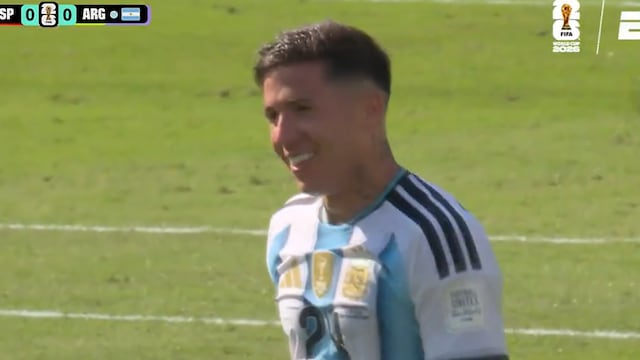 ¡Argentina se queda con diez! Enzo Fernández es expulsado en la final del Mundial ante España | VIDEO