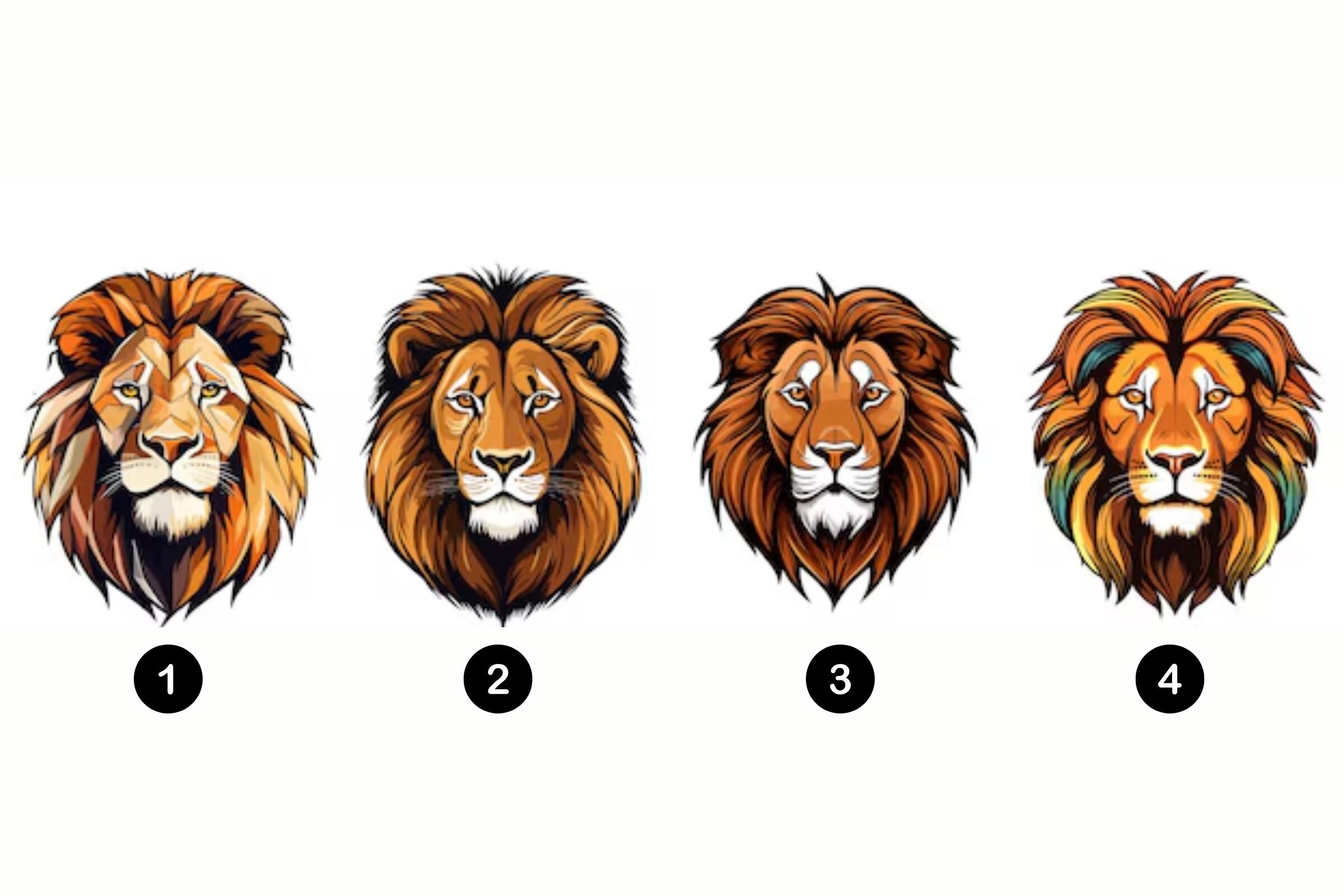 Test visual: Solo escoge uno de estos leones para saber en qué necesitas enfocarte ya. (Foto: Composición Freepik / MAG)