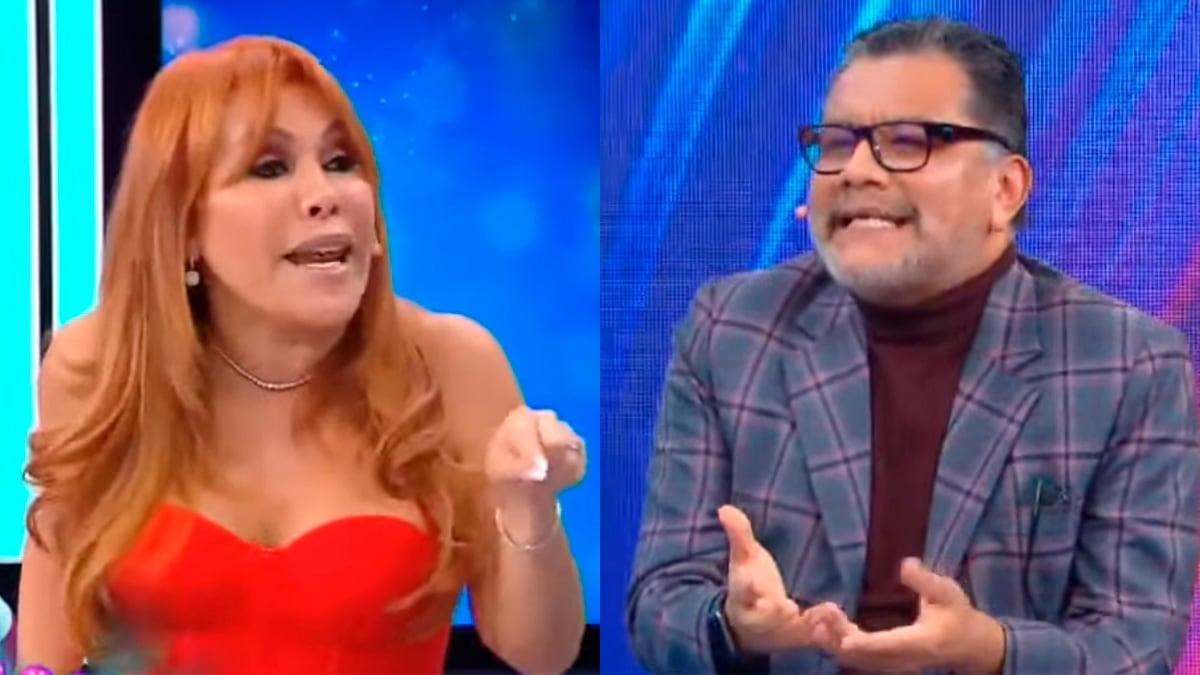 Magaly Medina y el doctor Tomás Angulo protagonizaron fuerte discusión sobre el caso de Pamela López y Christian Cueva. | Composición: Magaly ATV (YouTube)