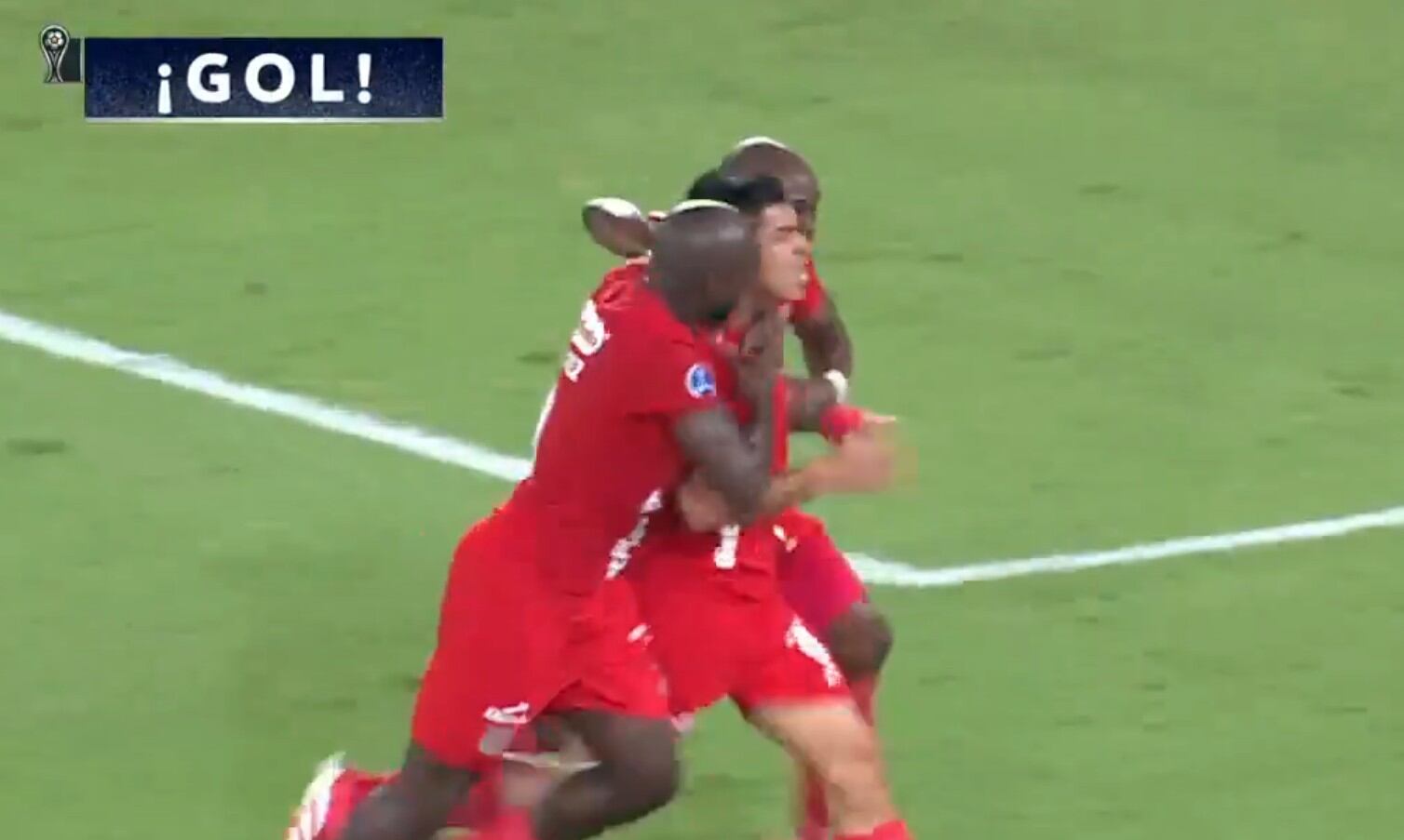 El delantero peruano sacó el zurdazo para la victoria parcial de los ‘Diablos Rojos’.
