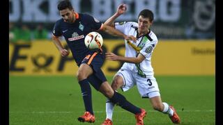Claudio Pizarro marcó en victoria 4-3 del Bremen al M'gladbach