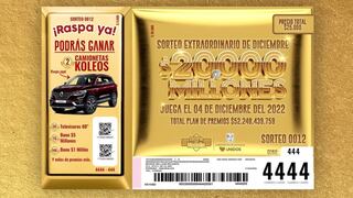Resultados del Sorteo Extraordinario de la Lotería de Medellín del domingo 4 de diciembre