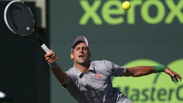 Novak Djokovic ya está en cuartos de final del Masters de Miami