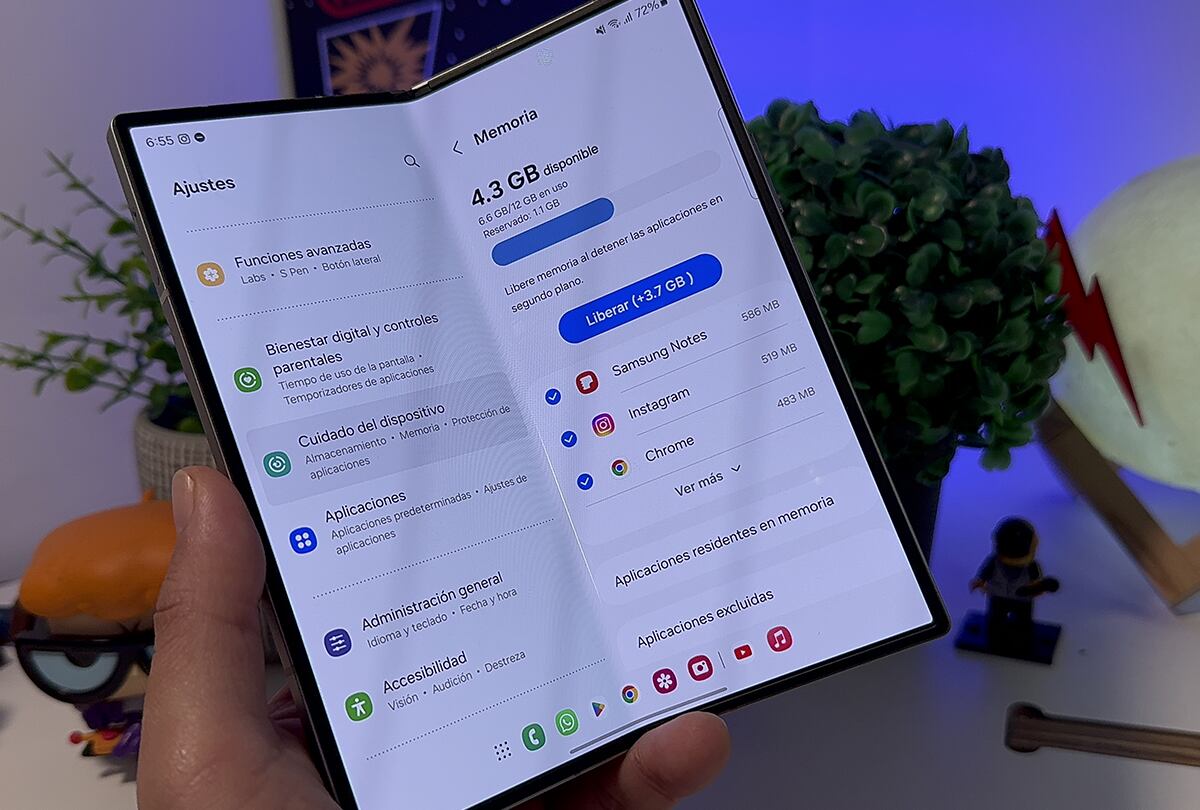 Tiene 12 GB de RAM, mientras que el almacenamiento interno llega a los 512 GB. (Foto: MAG)