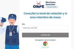Link ONPE: Consula tu local de votación para este domingo 12 de abril