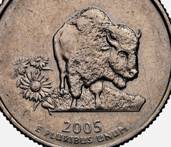 Acuñadas en el 2005, las moneda del bisonte tiene valor en el mercado numismático (Foto: eBay)