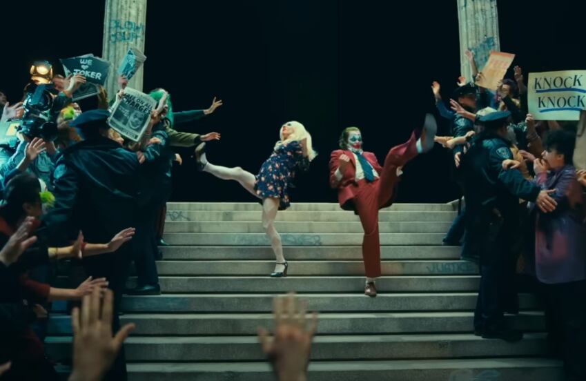 Lady Gaga (Harley Quinn) y Joaquin Phoenix (Joker) en una de sus interpretaciones más importantes. (Foto: Warner Bros.)