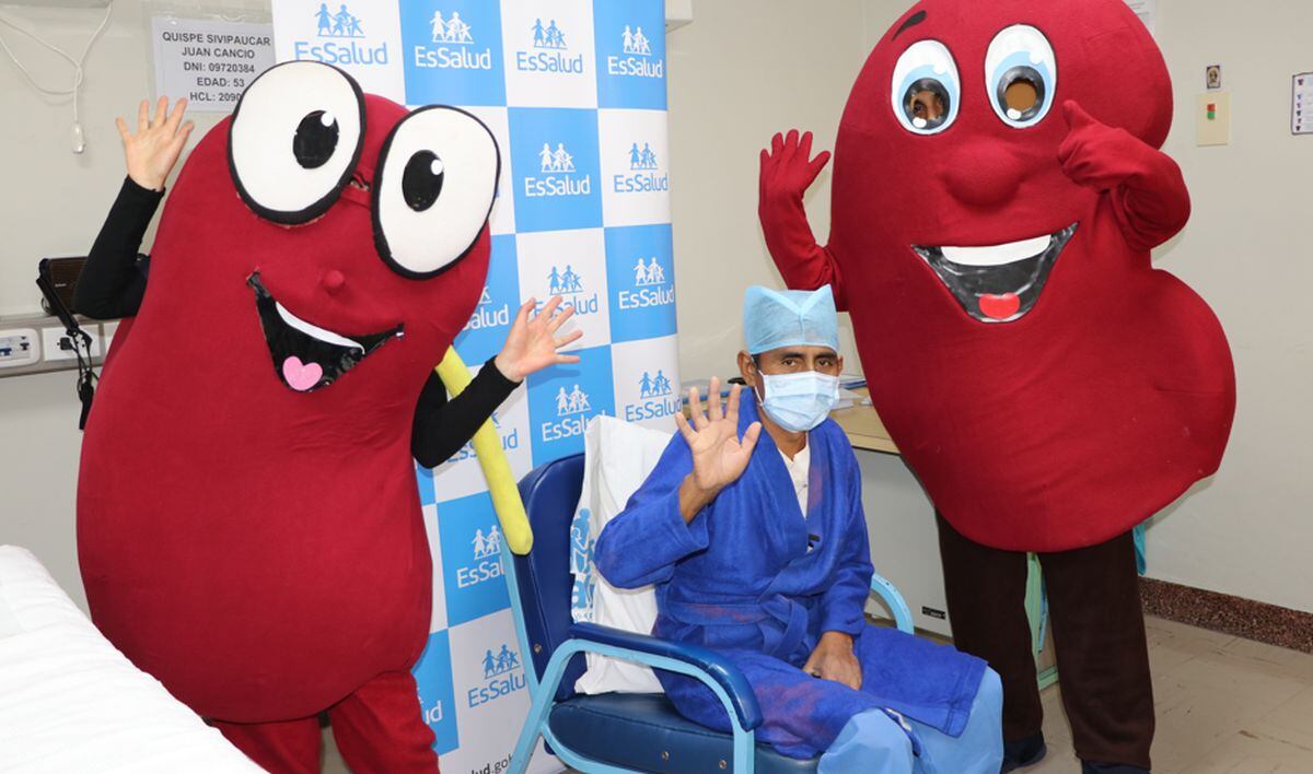 Juan Quispe, de 53 años, tiene una nueva oportunidad de vida gracias a su hijo | Foto: Essalud