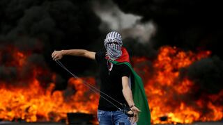 Palestinos chocan con fuerzas israelíes en el 70 aniversario de la "Catástrofe"