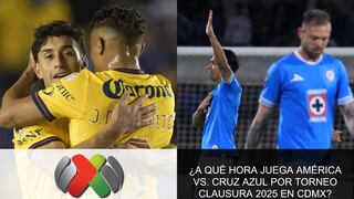 ¿A qué hora juega América vs. Cruz Azul por la fecha 15 del Torneo Clausura en CDMX?
