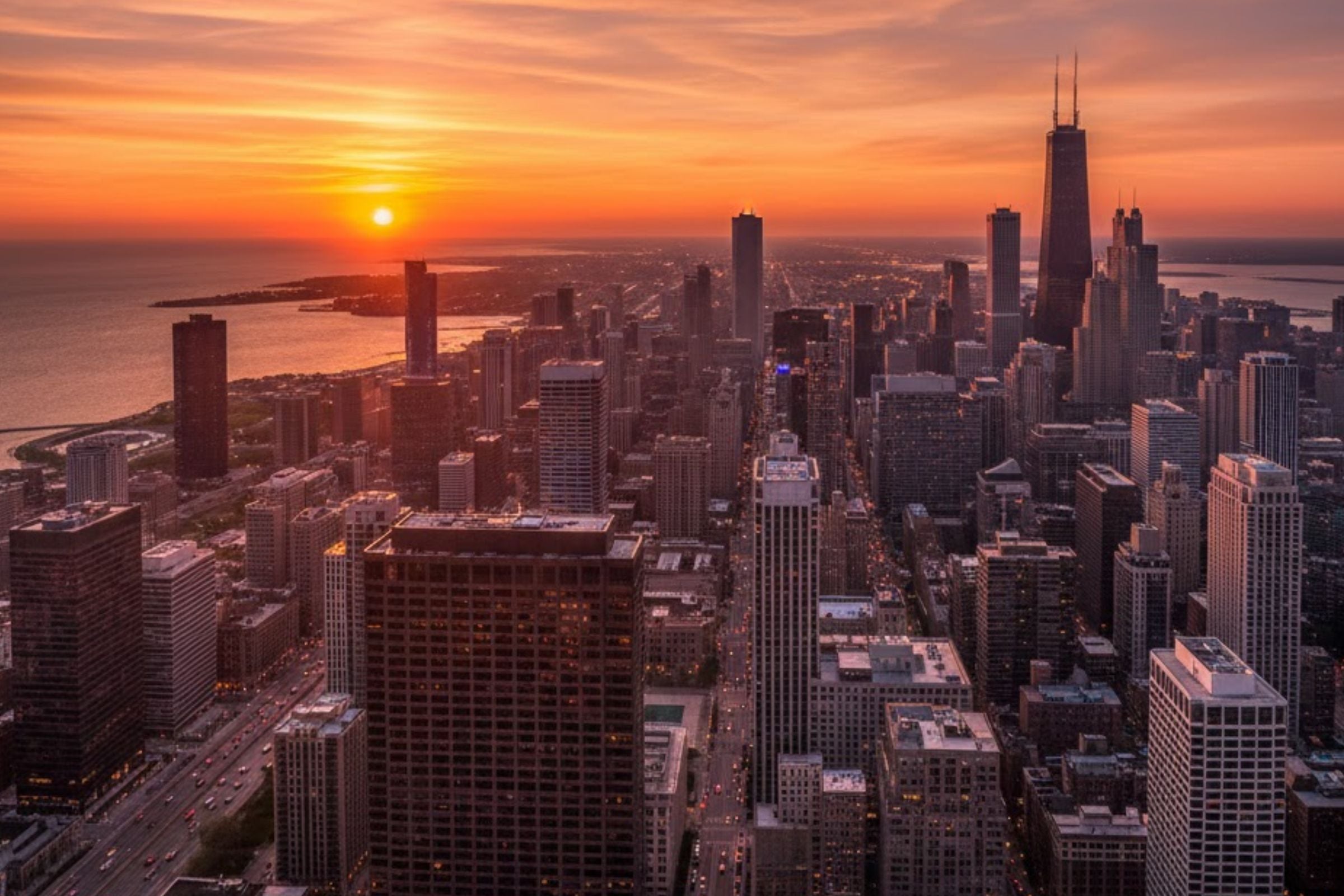 A finales de enero, Chicago verá la puesta del sol después de las 5:00 p.m. (hora local). (Crédito: Imagen creada por El Comercio MAG usando la IA de 'Gemini')