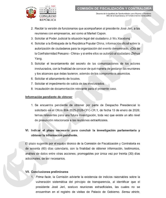 Documento se someterá al debate este lunes en el Congreso.