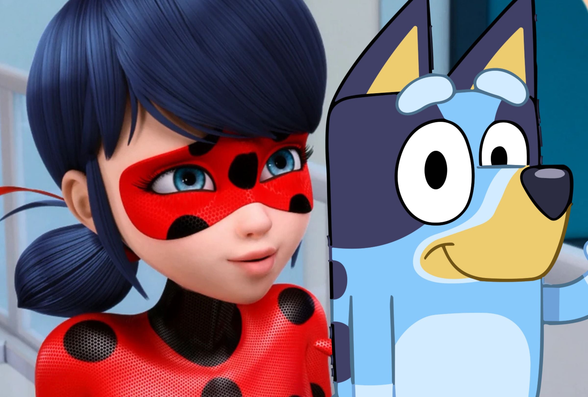 Series como "Miraculous: Las aventuras de Ladybug" y "Bluey" se han convertido en las favoritas de miles de fans alrededor del mundo (Fotos: Miraculous Corp. / ABC)
