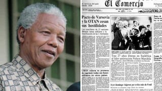 Así informó El Comercio la liberación de Nelson Mandela tras 27 años de prisión