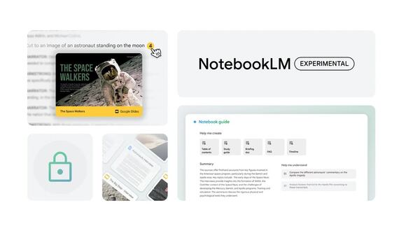 Google actualiza su asistente de redacción ‘NotebookLM’ con Gemini 1.5 Pro. (Foto: Google)