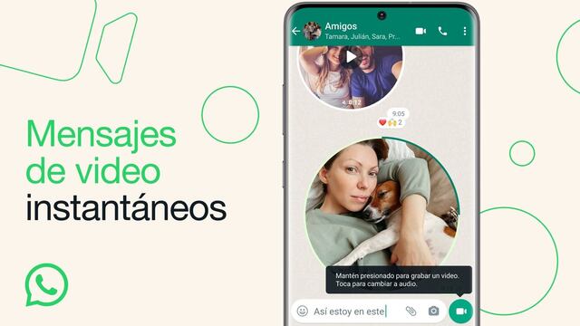 La nueva función de WhatsApp te permitirá grabar y compartir videos instantáneos de hasta 60 segundos