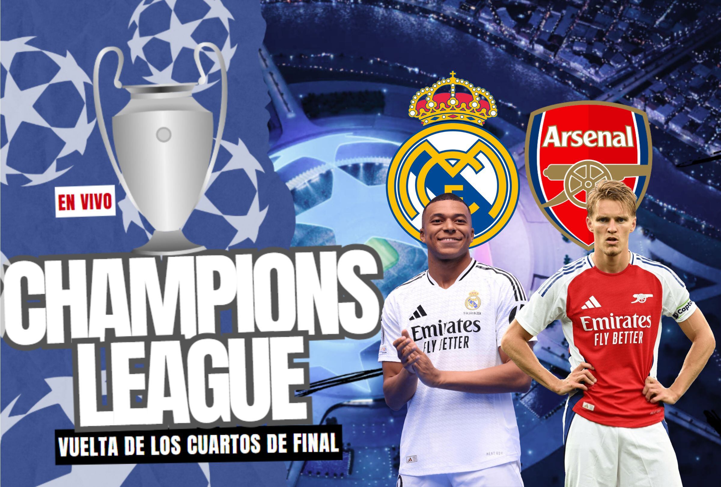 El Real Madrid necesita marcar tres goles para igualar la serie ante el Arsenal o ganar por cuatro y no recibir ninguno para avanzar directo a las semifinales de la Champions League (Foto: Noé Yactayo | Mag El Comercio)