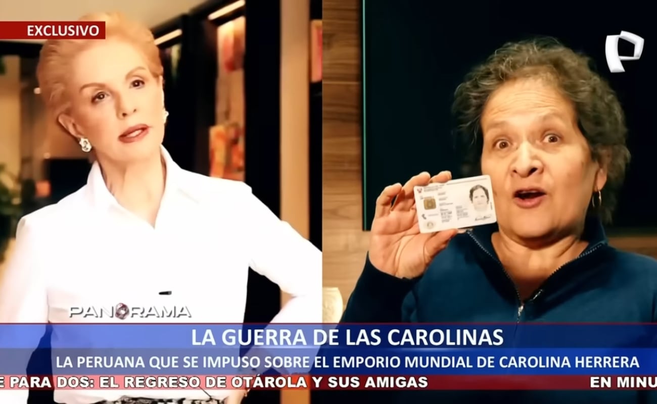 La empresaria peruana, Carolina Herrera recuerda cómo nació la batalla legal con la famosa diseñadora de moda