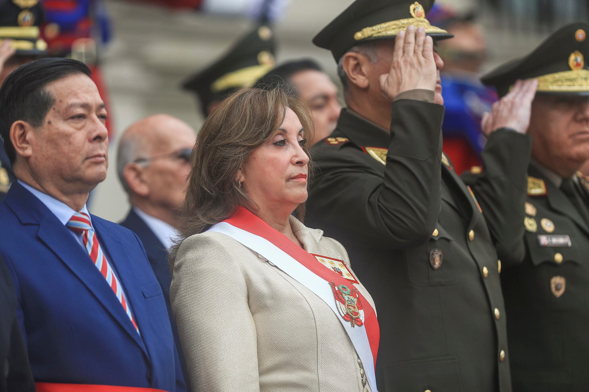 Dina Boluarte anunció un proyecto de ley para defender la soberanía nacional. (Foto: Presidencia)