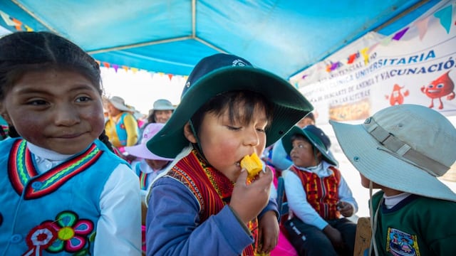 Puno: Essalud llevó campaña integral para niños de comunidades indígenas del Lago Titicaca