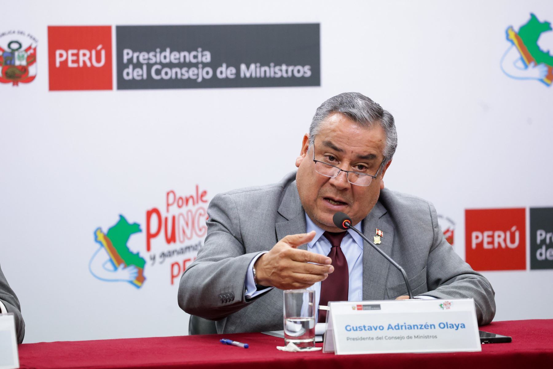 Gustavo Adrianzén indicó que se encuentran a la espera de la recepción de la norma, para su respectiva evaluación en conjunto con el Ministerio de Economía y Finanzas (MEF). FOTO: Andina