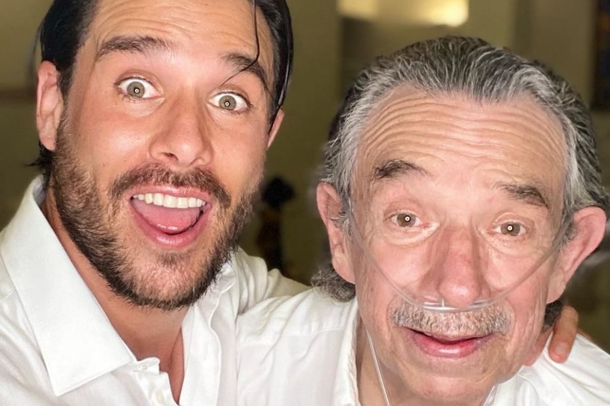 Sebastián Caicedo junto a su padre Mauro Caicedo (Foto: Sebastián Caicedo / Instagram)
