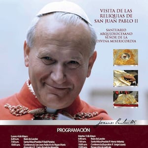 Reliquia de Juan Pablo II llegará a Lima este 4 y 5 de mayo - 2