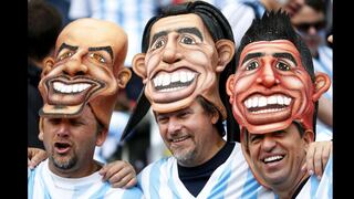 ‘Verón’ y ‘Tévez’ apoyan a Argentina alentando en Porto Alegre