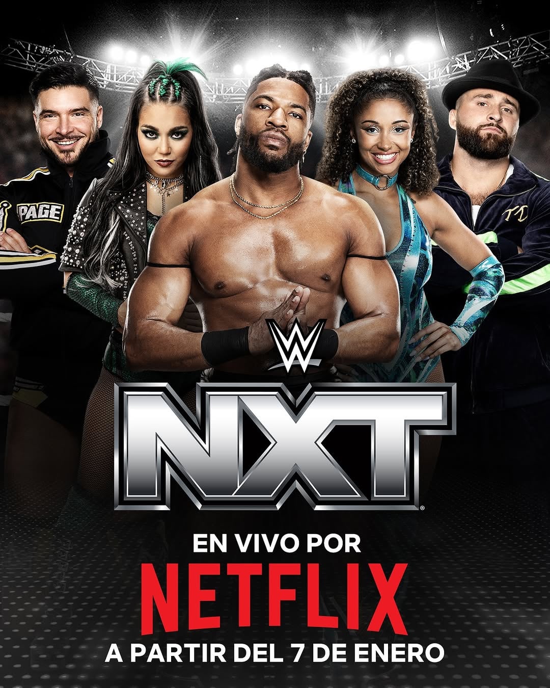 El póster de "NXT", popular show de lucha libre nacido en Estados Unidos (Foto: WWE / Netflix)