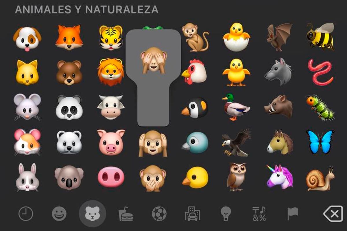 El monito que se tapa los ojos se encuentra en la sección de animales de WhatsApp. (Foto: MAG - Rommel Yupanqui)