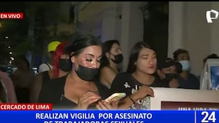 Trabajadores sexuales y comunidad LGTBI protestan en sede de la Dirincri por crimen de dos personas trans