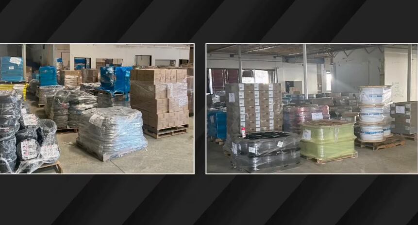 Los artículos robados eran presuntamente entregados al negocio o domicilio de Ahl en bolsas de basura o cajas de Home Depot (Crédito: Oficina del Sheriff del Condado de Ventura)