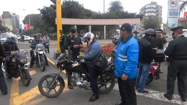 Miraflores: comuna detuvo a 280 motociclistas en plan de seguridad