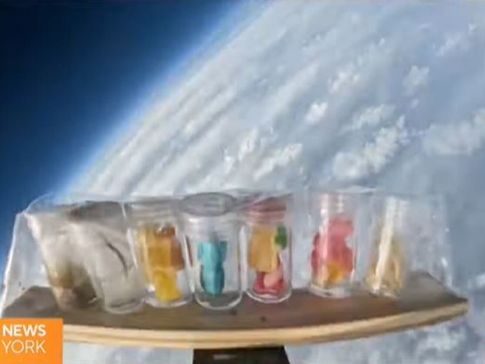 VIDEO VIRAL | La cámara GoPro captó al globo ascendiendo hacia el espacio. (Foto: CBS New York/YouTube)