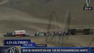 Al menos 18 heridos deja accidente de bus en Panamericana Norte