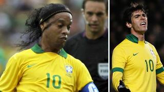 Ronaldinho y Kaká quedaron fuera de la Copa Confederaciones