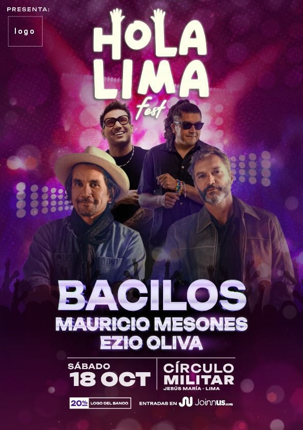 Afiche oficial del Hola Lima Fest