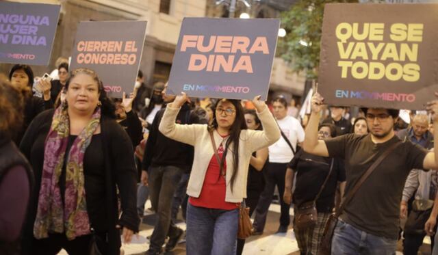 Ciudadanos de diferentes colectivos sociales participaron este sábado, 24 de junio, en una marcha contra el Congreso de la República por diferentes calles del Cercado de Lima (Foto: Julio Reaño/@Photo.)