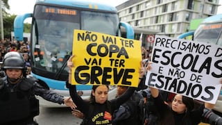 Brasil inició preparación para el Mundial con protestas