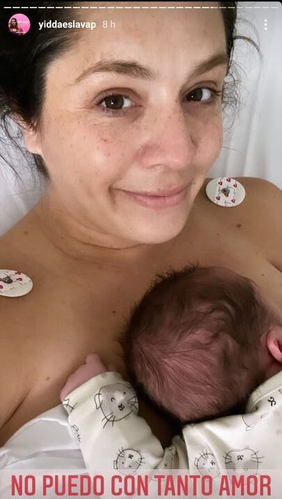 Yiddá Eslava muestra por primera vez a su bebé. (Foto: Captura Instagram)