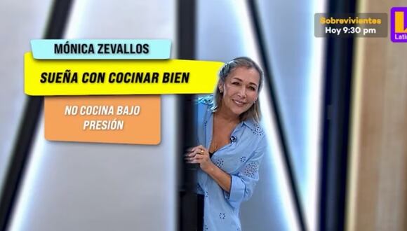 Mónica Zevallos regresa a la televisión peruana al participar en 'El Gran Chef: Famosos'. (Foto: Captura/Latina)