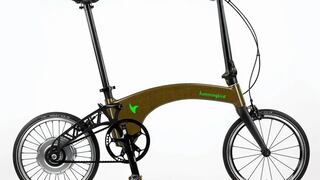 La curiosa bicicleta eléctrica plegable hecha de fibra vegetal que solo pesa 10 kg